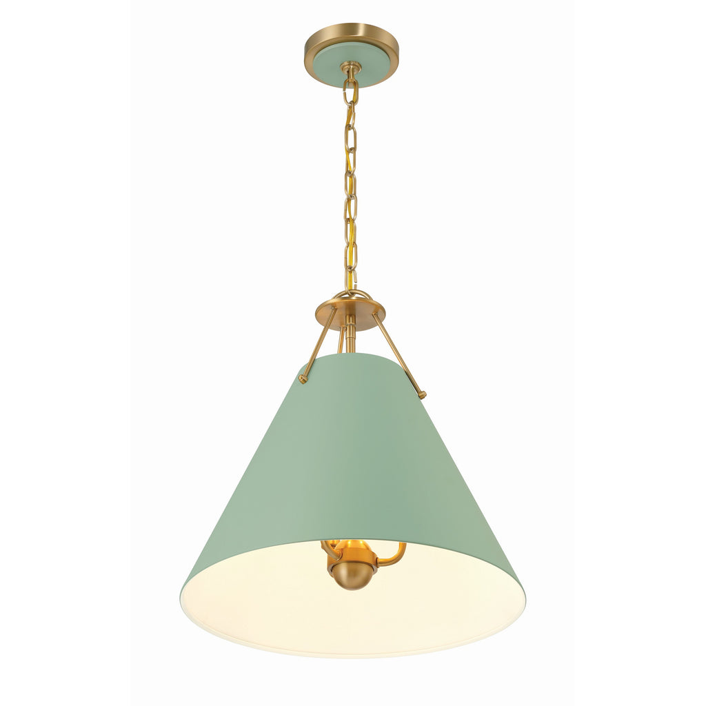 Crystorama Xavier 16'' Pendant in Vibrant Gold - Additional View