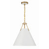 Crystorama Xavier 16'' Pendant in Vibrant Gold - Additional View