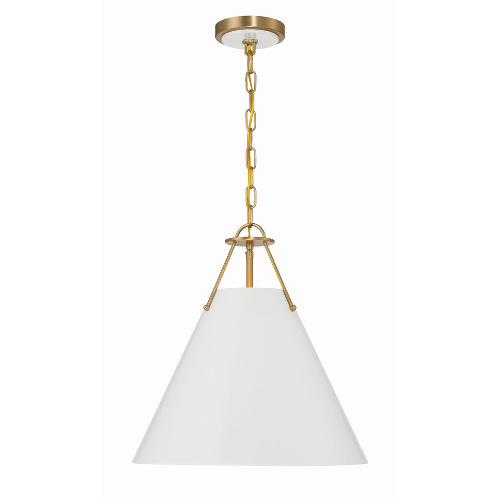 Crystorama Xavier 16'' Pendant in Vibrant Gold - Additional View
