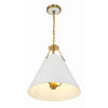 Crystorama Xavier 16'' Pendant in Vibrant Gold - Additional View