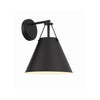 Crystorama Xavier 10'' Sconce in Matte Black - Additional View