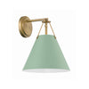 Crystorama Xavier 10'' Sconce in Vibrant Gold - Front View