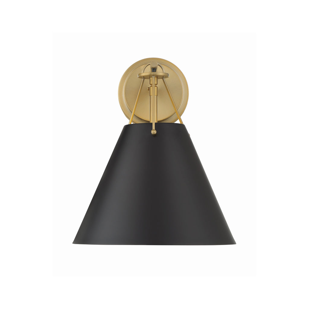 Crystorama Xavier 10'' Sconce in Vibrant Gold - Additional View