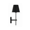 Crystorama Xavier 6'' Sconce in Matte Black - Additional View