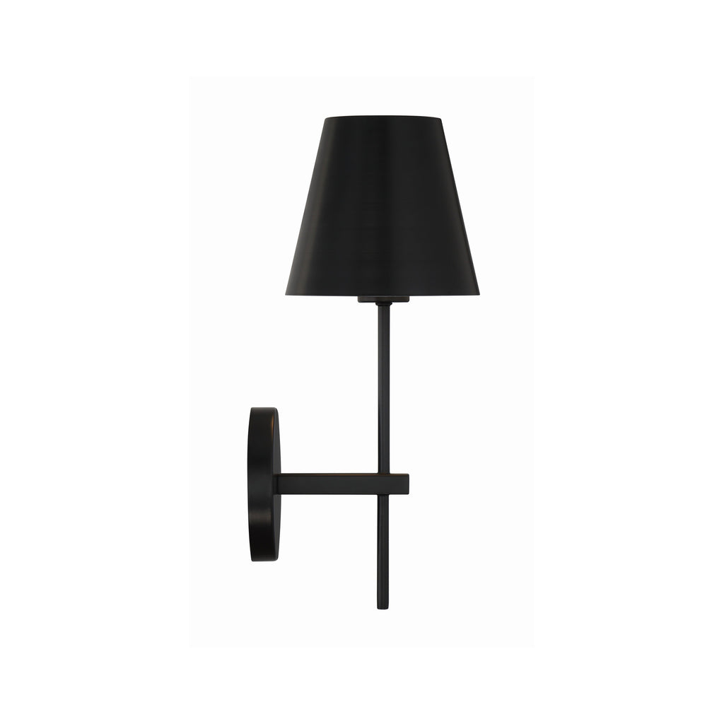 Crystorama Xavier 6'' Sconce in Matte Black - Additional View