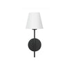 Crystorama Xavier 6'' Sconce in Matte Black - Additional View