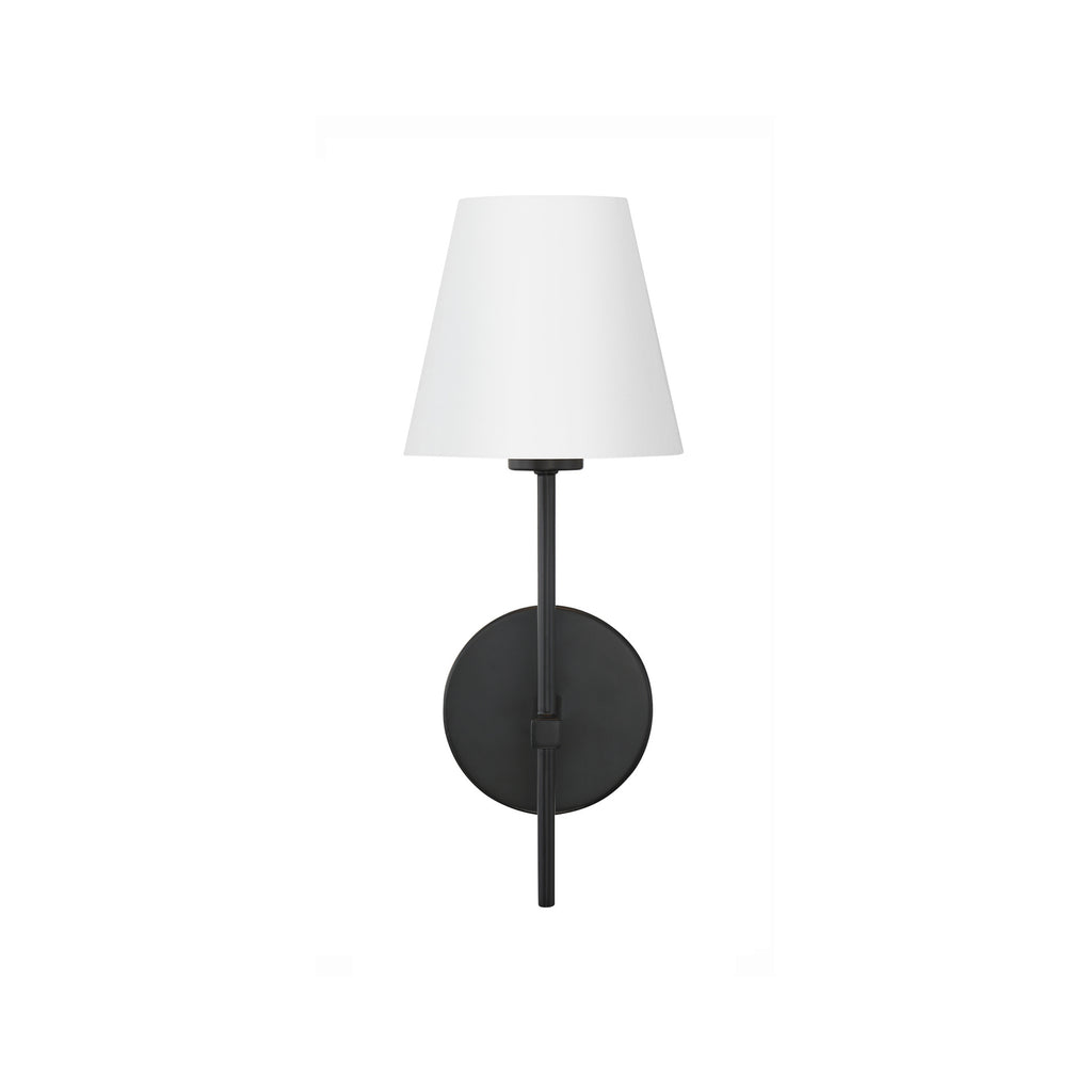 Crystorama Xavier 6'' Sconce in Matte Black - Additional View