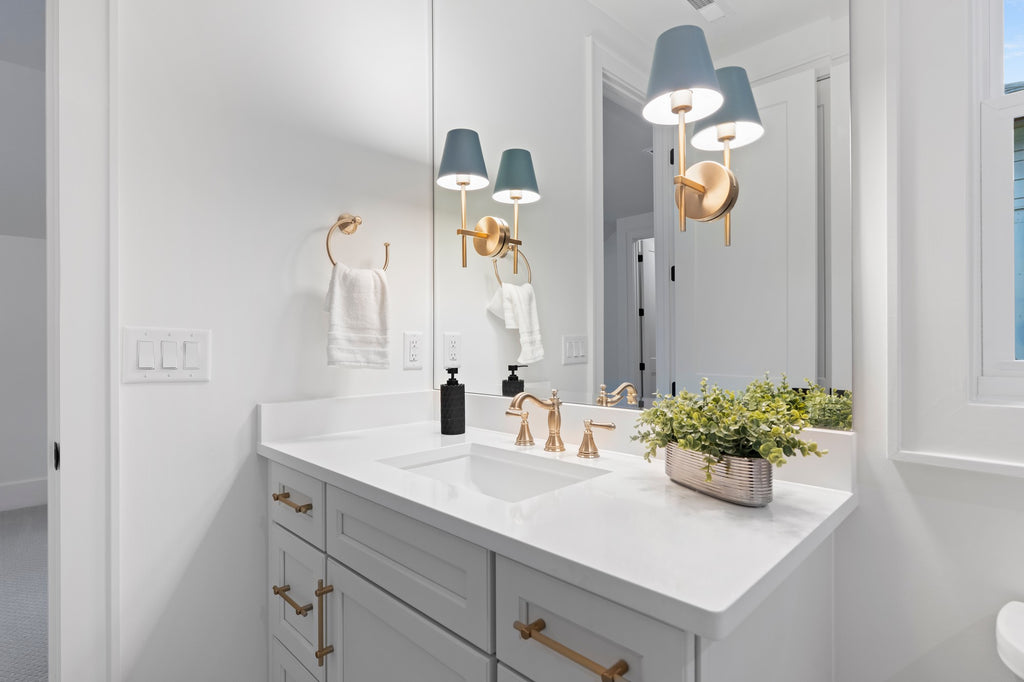 Crystorama Xavier 6'' Sconce in Vibrant Gold - Lifestyle View