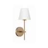 Crystorama Xavier 6'' Sconce in Vibrant Gold - Front View