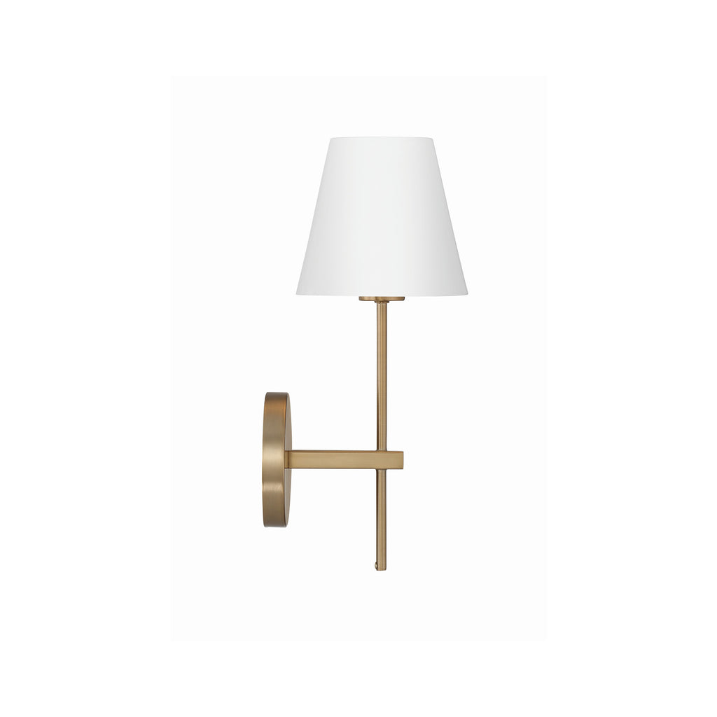 Crystorama Xavier 6'' Sconce in Vibrant Gold - Additional View