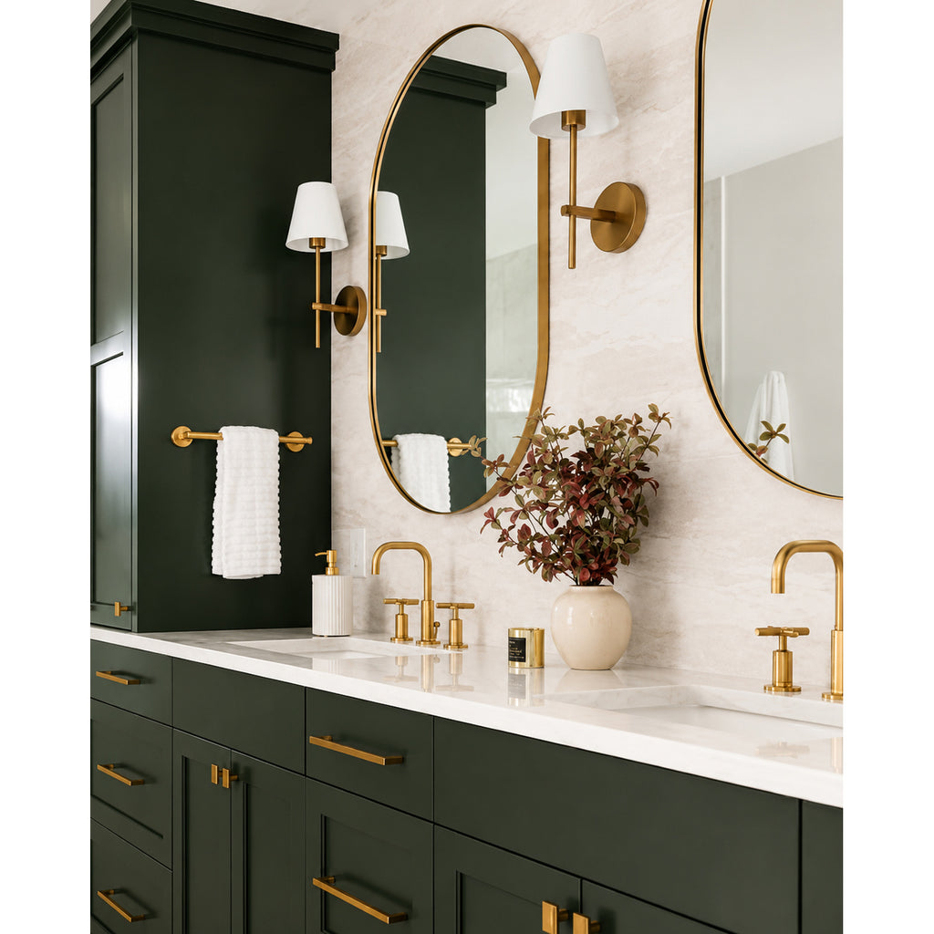 Crystorama Xavier 6'' Sconce in Vibrant Gold - Lifestyle View