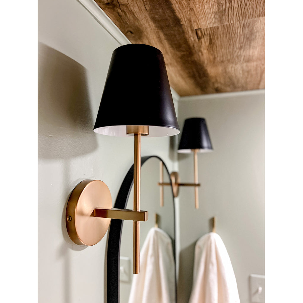 Crystorama Xavier 6'' Sconce in Vibrant Gold - Lifestyle View