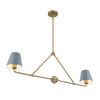 Crystorama Xavier 42'' Linear Chandelier in Vibrant Gold - Additional View