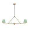 XAV-B9302-VG-GR Xavier 2 Light Linear Chandelier | Main Image