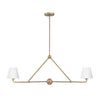 XAV-B9302-VG-WH Xavier 2 Light Linear Chandelier | Main Image