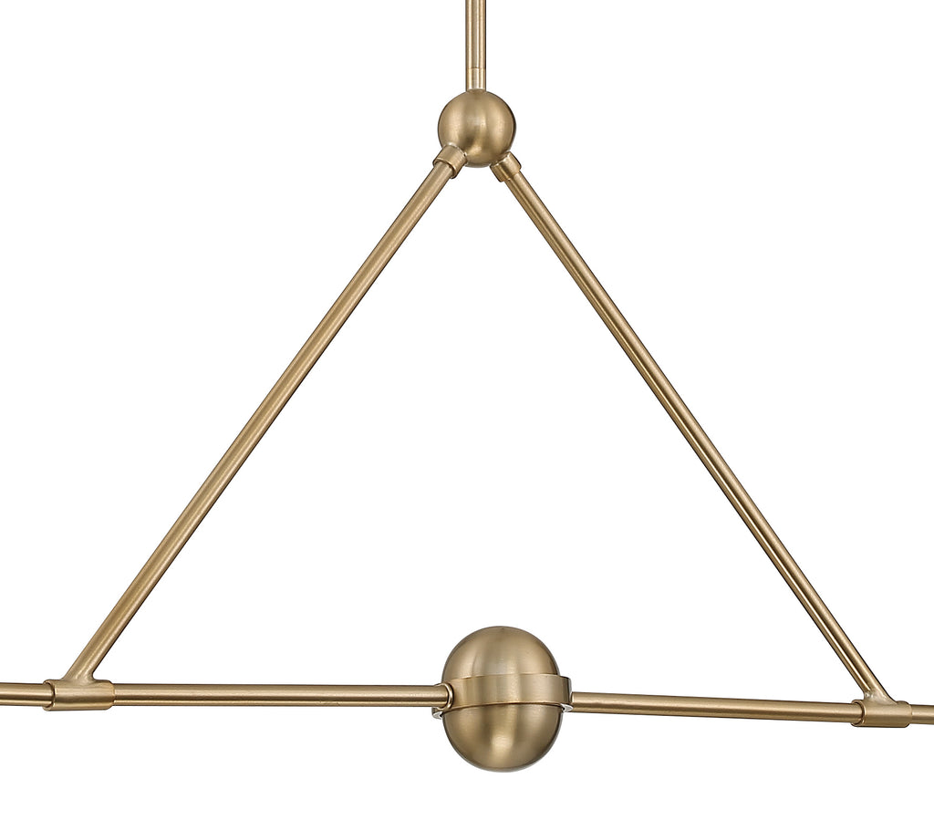 XAV-B9302-VG-WH Xavier 2 Light Linear Chandelier | Alternate Image