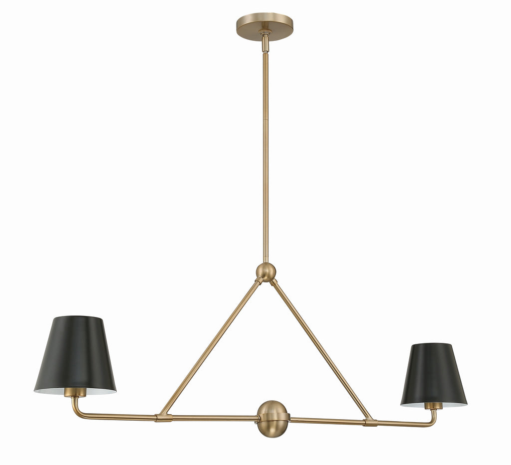 XAV-B9302-VG Xavier 2 Light Linear Chandelier | Alternate Image