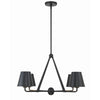 Crystorama Xavier 31.75'' Chandelier in Matte Black - Additional View