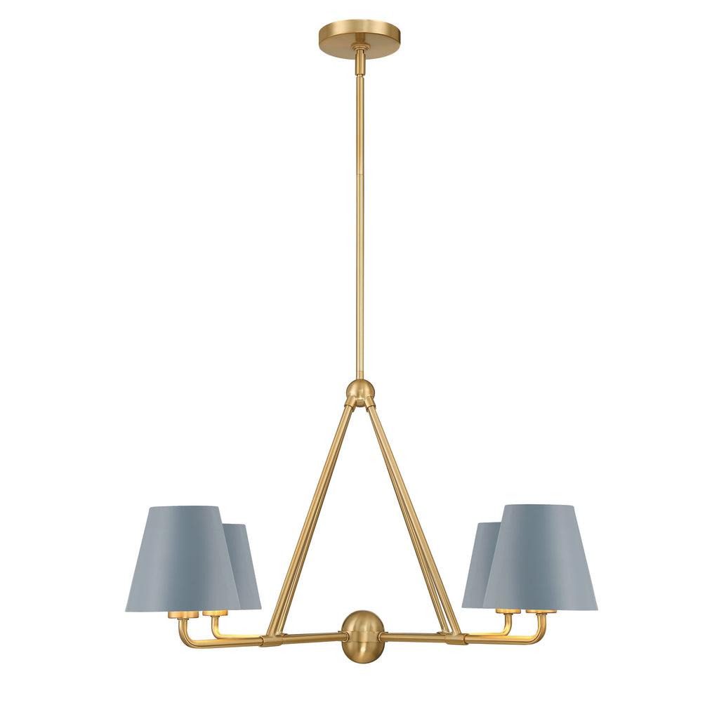 Crystorama Xavier 31.75'' Chandelier in Vibrant Gold - Additional View
