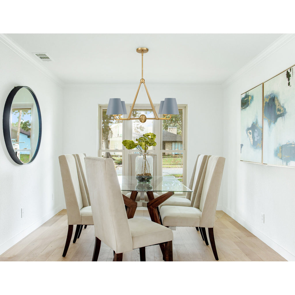 Crystorama Xavier 31.75'' Chandelier in Vibrant Gold - Lifestyle View