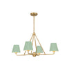 Crystorama Xavier 31.75'' Chandelier in Vibrant Gold - Front View