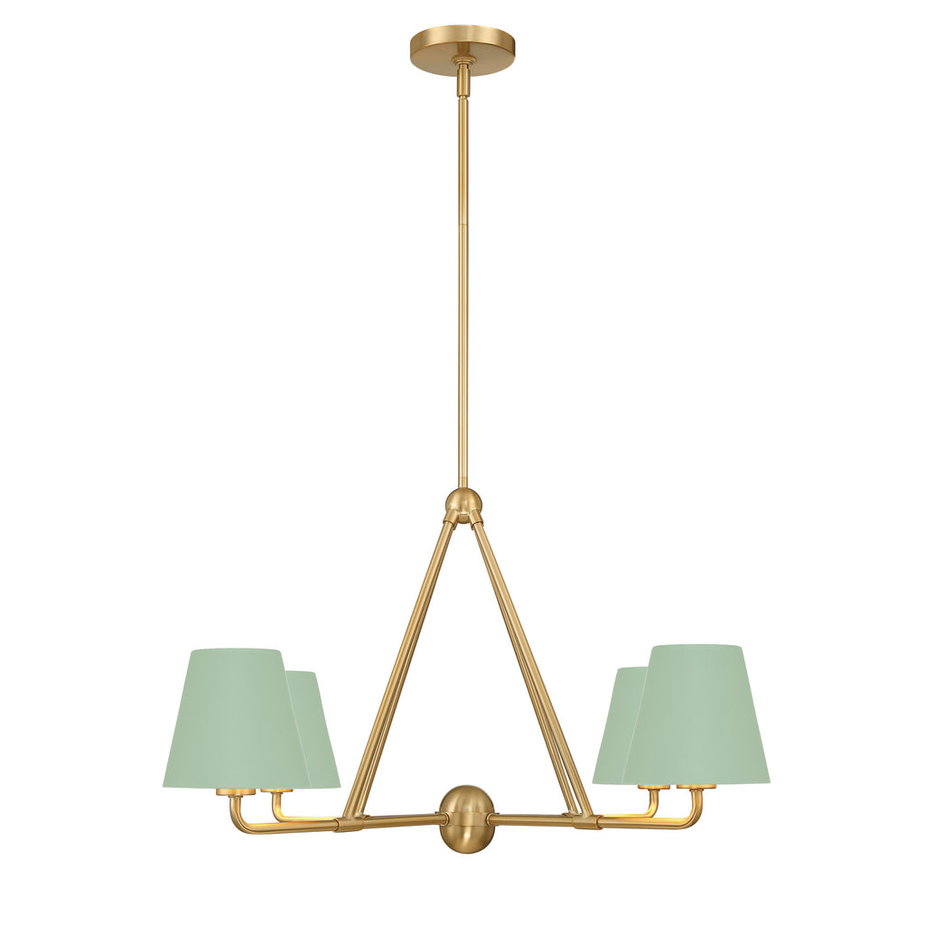 Crystorama Xavier 31.75'' Chandelier in Vibrant Gold - Additional View
