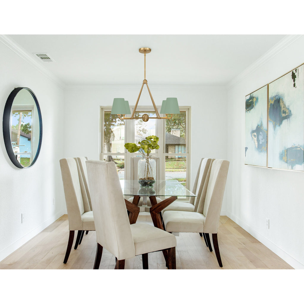Crystorama Xavier 31.75'' Chandelier in Vibrant Gold - Lifestyle View