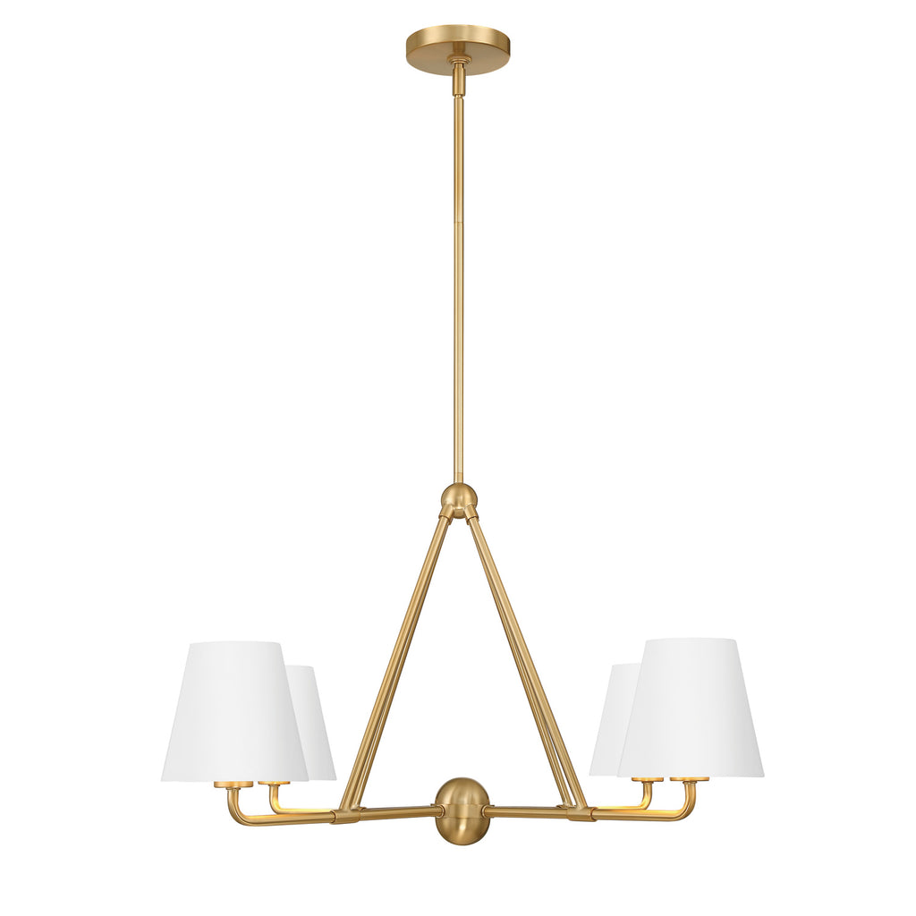 Crystorama Xavier 31.75'' Chandelier in Vibrant Gold - Additional View