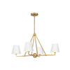 Crystorama Xavier 31.75'' Chandelier in Vibrant Gold - Front View