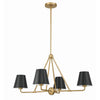 Crystorama Xavier 31.75'' Chandelier in Vibrant Gold - Additional View