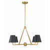 Crystorama Xavier 31.75'' Chandelier in Vibrant Gold - Additional View