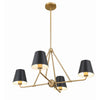 Crystorama Xavier 31.75'' Chandelier in Vibrant Gold - Additional View