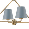 XAV-B9306-VG-BL Xavier 6 Light Linear Chandelier | Alternate Image