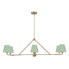 XAV-B9306-VG-GR Xavier 6 Light Linear Chandelier | Main Image 
