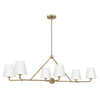 Crystorama Xavier 46'' Linear Chandelier in Vibrant Gold - Additional View