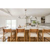 Crystorama Xavier 46'' Linear Chandelier in Vibrant Gold - Lifestyle View