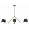 XAV-B9306-VG Xavier 6 Light Linear Chandelier | Main Image