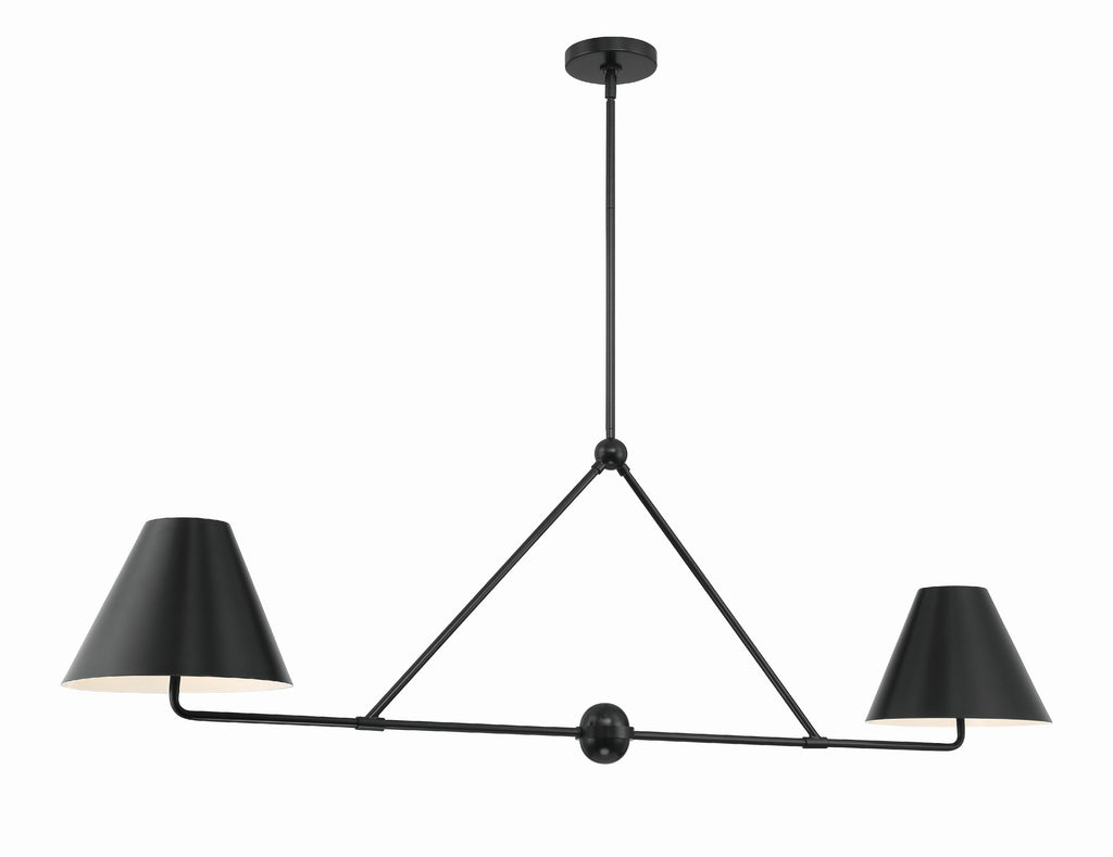 XAV-B9307-MK Xavier 4 Light Linear Chandelier | Alternate Image