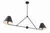 XAV-B9307-MK Xavier 4 Light Linear Chandelier | Alternate Image