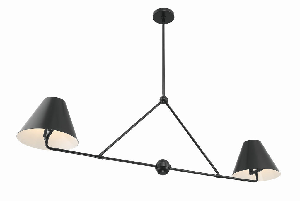 XAV-B9307-MK Xavier 4 Light Linear Chandelier | Alternate Image