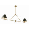 Crystorama Xavier 54'' Linear Chandelier in Vibrant Gold - Additional View