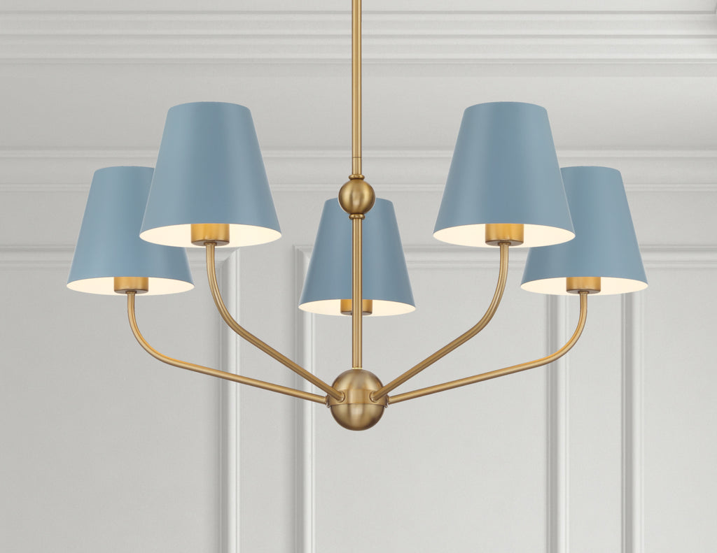 XAV-B9315-VG-BL Xavier 28'' Chandelier | Lifestyle Image