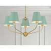 Crystorama Xavier 28'' Chandelier in Vibrant Gold - Lifestyle View