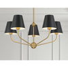 Crystorama Xavier 28'' Chandelier in Vibrant Gold - Lifestyle View