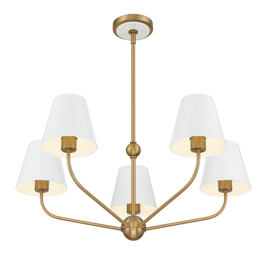 XAV-B9315-VG-WH Xavier 28'' Chandelier | Alternate Image