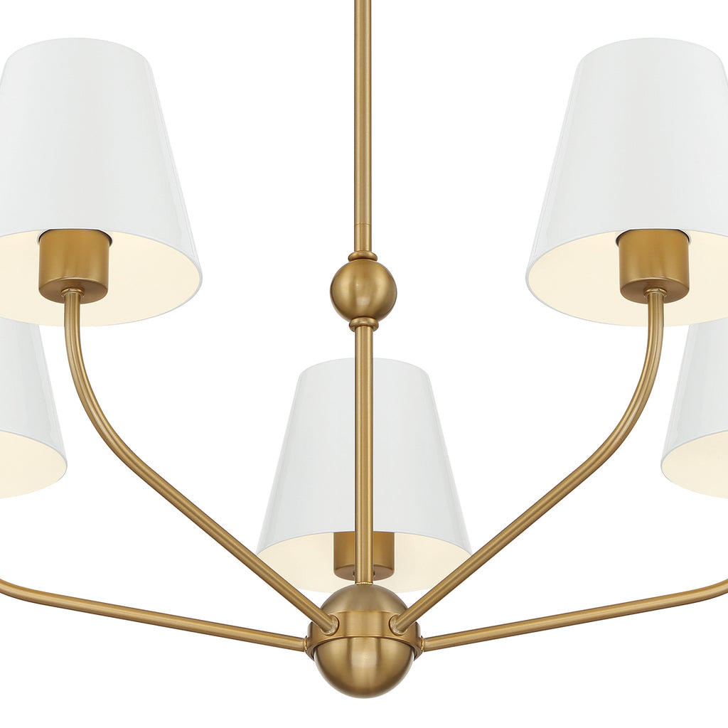 XAV-B9315-VG-WH Xavier 28'' Chandelier | Alternate Image