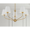 Crystorama Xavier 28'' Chandelier in Vibrant Gold - Lifestyle View