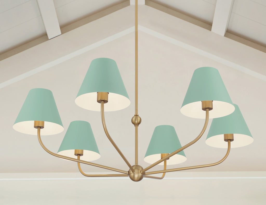 XAV-B9316-VG-GR Xavier 40'' Chandelier | Lifestyle Image