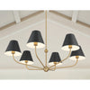Crystorama Xavier 40'' Chandelier in Vibrant Gold - Lifestyle View