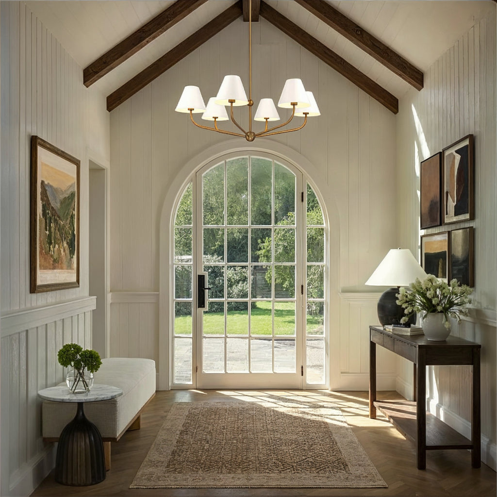 XAV-B9316-VG-WH Xavier 40'' Chandelier | Lifestyle Image